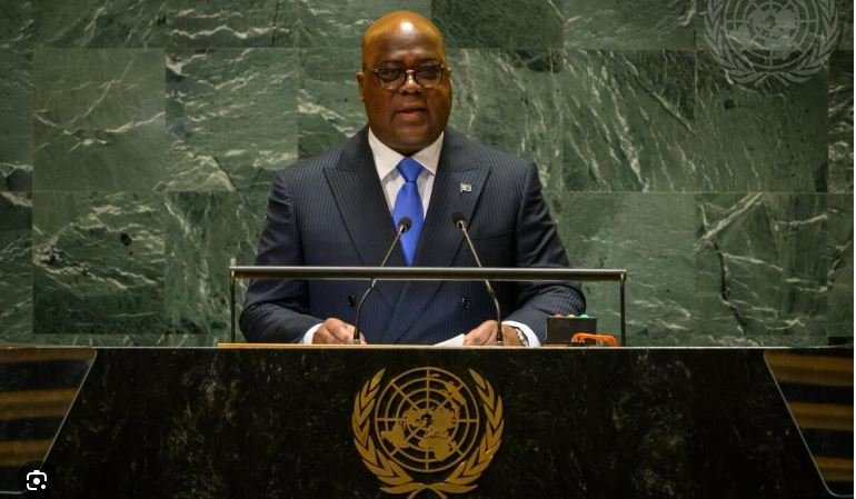Le président Félix Tshisekedi à la tribune des Nations unies